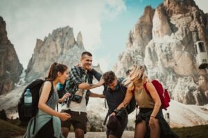 amigos viajando